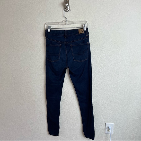 American Eagle Dark Wash Hi-Rise Jegging Skinny Jeans - Picture 6 of 7